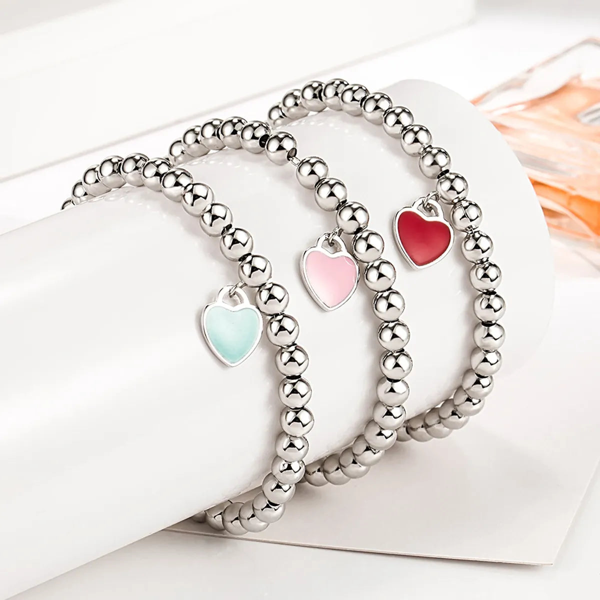 Lady Heart Shape Copper Plating Bracelets