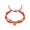 Romantic Heart Shape Crystal Beaded Knitting Women'S Bracelets