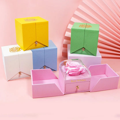 Romantic Letter Flower Paper Jewelry Boxes