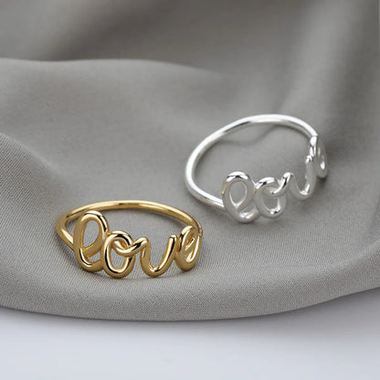 Romantic Love Copper Plating Rings