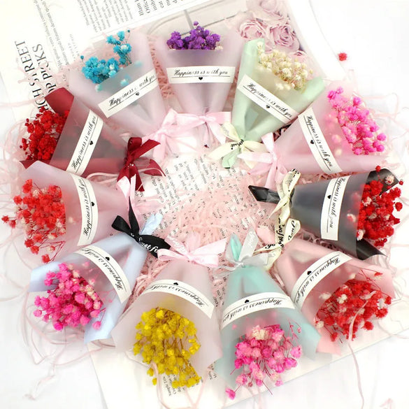 Romantic Pastoral Flower Dried Flower Party Date Festival Bouquet