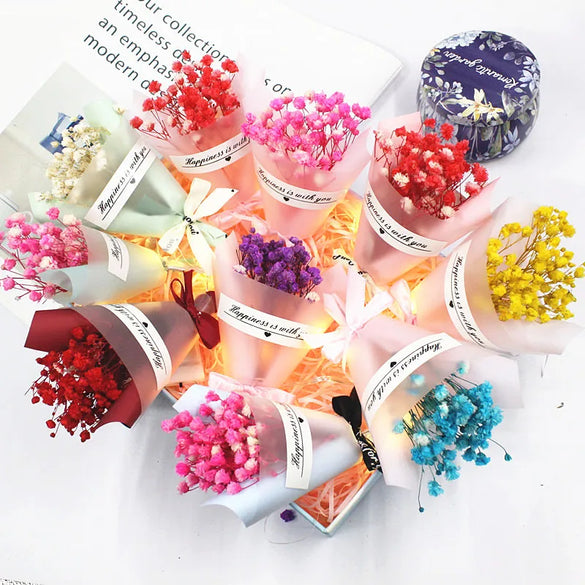 Romantic Pastoral Flower Dried Flower Party Date Festival Bouquet