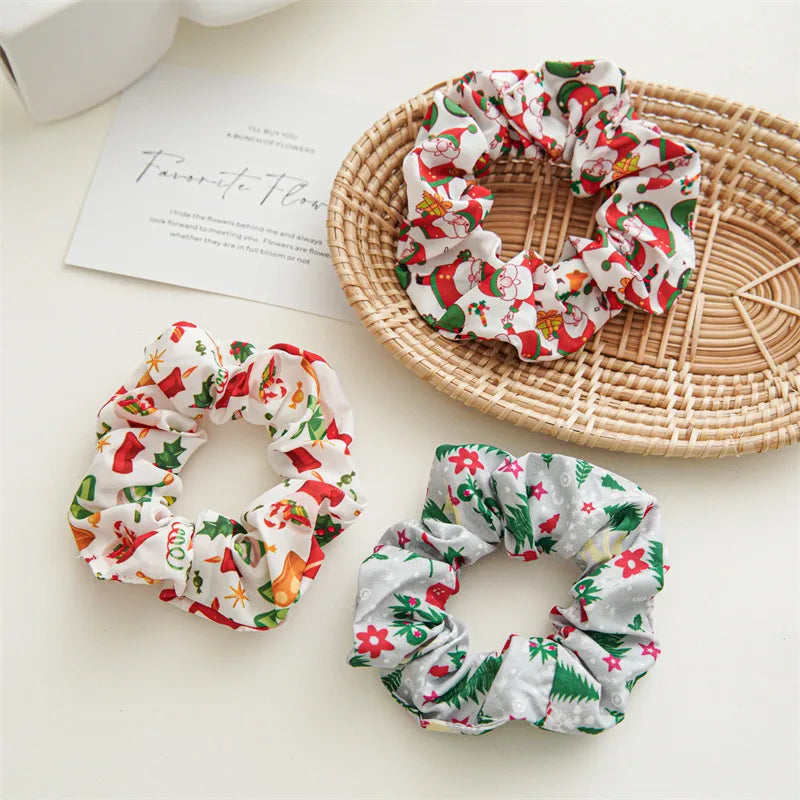 Romantic Santa Claus Cloth Handmade Hair Tie