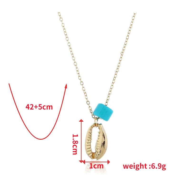 Romantic Shiny Geometric Gold Plated Alloy Wholesale Necklace