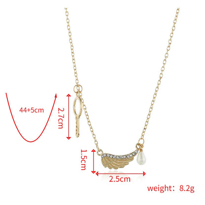 Romantic Shiny Geometric Gold Plated Alloy Wholesale Necklace