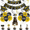 Rose Gold New Year Aluminum Foil Balloon Set With Letter Banner And Cake Topper Decorations For Party Displays