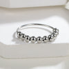 Rotatable Decompression Anxiety Bead Ring Stainless Steel Jewelry Electroplated Unisex