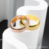Rotatable Frosted Titanium Steel Geometric Ring Electroplated Unisex Decompression Finger Ring In Multicolor