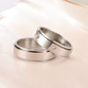 Rotatable Unisex Titanium Steel Diamond Ushaped Couple Ring Fashionable Cold Style Hand Jewelry