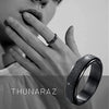 Rotating Decompression Ushaped Titanium Steel Ring Jewelry For Men And Women With Electroplating