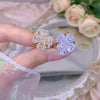 Rotating Moving Ring Flower Zircon Super Flash Ring Opening Color Retention Niche Design Fashion Hand Accessories Female Fashion