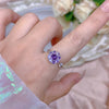 Rotating Moving Ring Flower Zircon Super Flash Ring Opening Color Retention Niche Design Fashion Hand Accessories Female Fashion