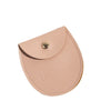 Round Bottom Pu Leather Snap Flip Bag For Jewelry Earrings Storage With Embossing