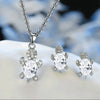 Round Chrysanthemum Turtle Design Alloy Jewelry Set With Electroplating Animal Series Unisex Earrings And Necklace