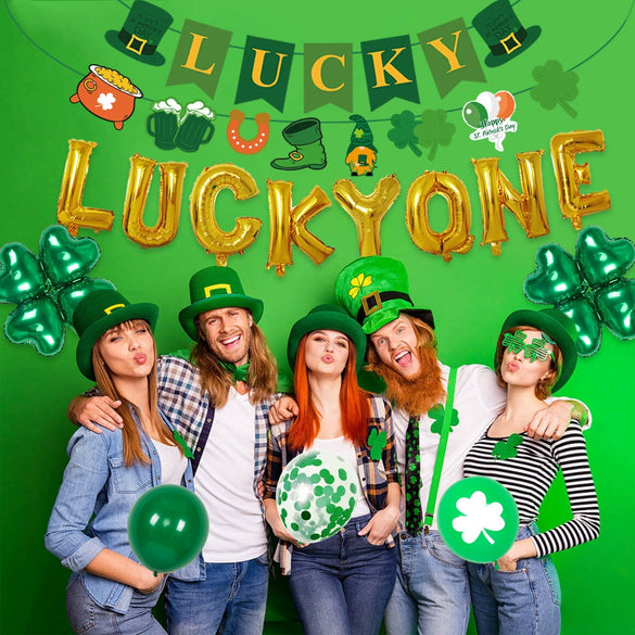 Round Latex Clover Love Ornament Balloons For Festival Party Decorations Wholesale