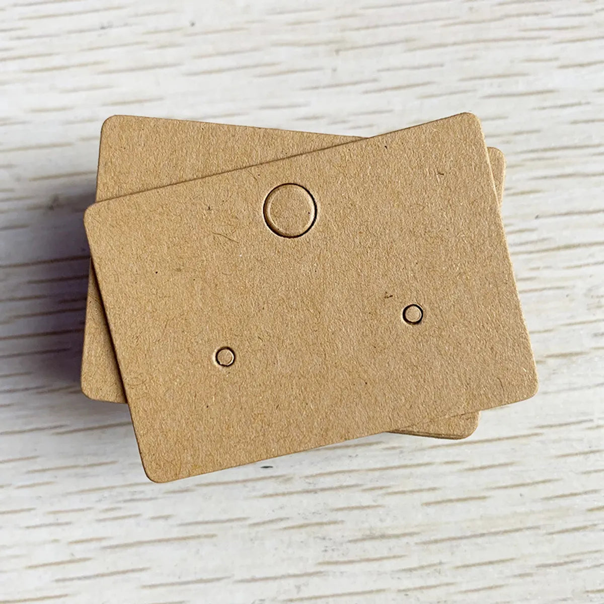 Round Square Earrings Card Paper Non-Word Kraft Paper Earrings Card  In Stock Supply