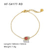 Round Square Sunflower Heart Geometric Stainless Steel 18K Light Luxury Women's Bracelet
