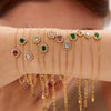 Round Square Sunflower Heart Geometric Stainless Steel 18K Light Luxury Women's Bracelet