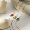 Round Square Sunflower Heart Geometric Stainless Steel 18K Light Luxury Women's Bracelet