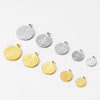 Round Stainless Steel Retro Stereo Handmade Diy Jewelry Pendants With Electroplating