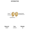 Round Teardrop Rhinestone Hoop Earrings In Gold Plated Copper Minimalist Geometric Jewelry For Women And Unisex Wear