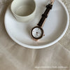 Round Watch Alloy Case Ordinary Glass Mirror Leisure Design For Girls