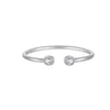S925 Silver Adjustable Opening Ring With Electroplated Platinum Or 18K Gold For Women Simple Retro Fashion Design