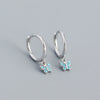 S925 Silver Butterfly Design Electroplated Allmatch Ear Buckle Earrings For Women