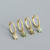 S925 Silver Butterfly Design Electroplated Allmatch Ear Buckle Earrings For Women