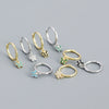 S925 Silver Butterfly Design Electroplated Allmatch Ear Buckle Earrings For Women