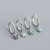 S925 Silver Butterfly Design Electroplated Allmatch Ear Buckle Earrings For Women