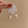 S925 Silver Butterfly Stud Earrings For Women Zircon Pearl Electroplated Light Luxury Niche Highend Minimalist Geometric