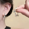 S925 Silver Butterfly Stud Earrings For Women Zircon Pearl Electroplated Light Luxury Niche Highend Minimalist Geometric