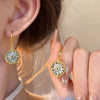 S925 Silver Butterfly Stud Earrings For Women Zircon Pearl Electroplated Light Luxury Niche Highend Minimalist Geometric