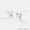 S925 Silver Earrings With Stars Clouds And Moon Geometric Fashion Electroplated For Women