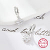 S925 Silver Fivepetal Flower Electroplated Women's Earrings