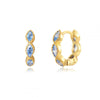 S925 Silver Geometric Horse Eye Multicolor Diamond Earring Ring Ear Buckle Light Luxury Wave Earrings
