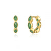 S925 Silver Geometric Horse Eye Multicolor Diamond Earring Ring Ear Buckle Light Luxury Wave Earrings