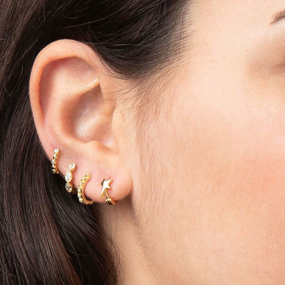 S925 Silver Geometric Horse Eye Multicolor Diamond Earring Ring Ear Buckle Light Luxury Wave Earrings