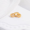 S925 Silver Gold Plated Pearl Horseshoe Buckle Handmade Diy Bracelet Necklace Removable Connecting Buckle