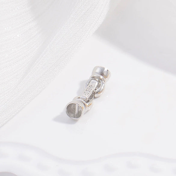 S925 Silver Gold Plated Pearl Horseshoe Buckle Handmade Diy Bracelet Necklace Removable Connecting Buckle