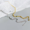 S925 Silver Heavy Metal Tank Chain Allmatch Bracelet With Geometric Style