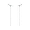 S925 Silver Pearl Inlaid Lady Earrings