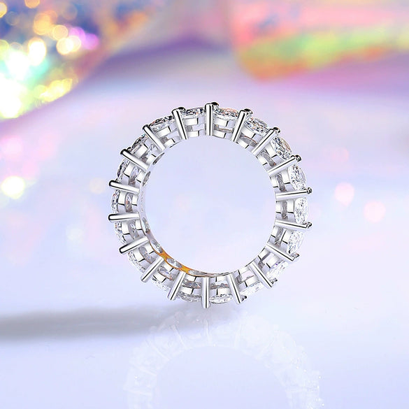 S925 Silver Pigeon Ring Women's Geometric Zircon Ring