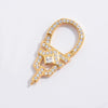 S925 Silver Square Buckle Zirconia Fashion Connection Buckle For Bracelet Necklace