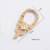 S925 Silver Square Buckle Zirconia Fashion Connection Buckle For Bracelet Necklace