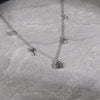S925 Sterling Silver  Light Luxury Round Necklace Women's All  Match Personalized Gold Short Simple Stacked Clavicle Chain