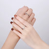 S925 Sterling Silver Adjustable Couple Rings Simple Geometric Antler Design Electroplated Matching Ring Set For Men And Women