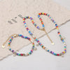 S925 Sterling Silver And Pearl Bracelet With Colorful Glass Beads Zircon Tassel Pendant And Geometric Design Electroplated