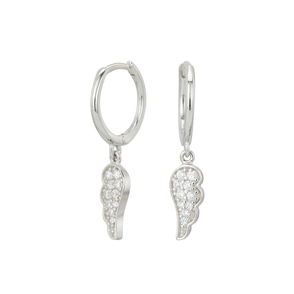 S925 Sterling Silver Angel Wings Women's Fashion Earrings